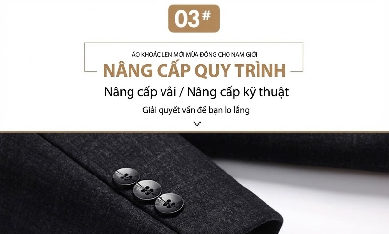 Áo Khoác Dạ Nam Dáng Dài Vừa Lót Lông Dày Dặn Cổ Lông Tháo Rời Màu Xám, Nâu chi tiết 9