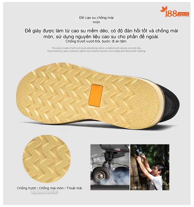 Giày Martin Cao Cổ Nam Nữ Phong Cách Anh Quốc Da Mờ Chiều Cao Đế Khoảng 3cm Màu Đen, Nâu chi tiết 16