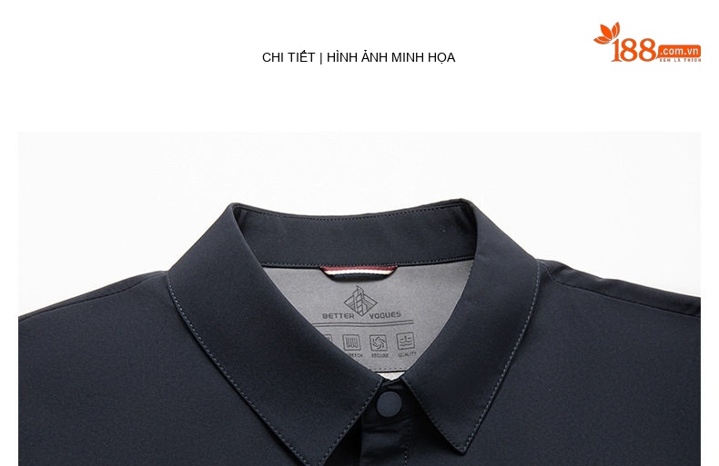 Áo Khoác Jacket Nam Cổ Bẻ Phong Cách Tối Giản Thoáng Khí Màu Xanh Navy chi tiết 19