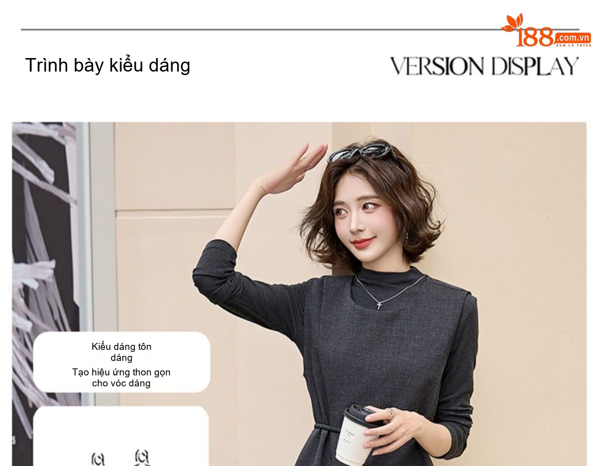 Set Bộ Vest Nữ Áo Gile Quần Ống Rộng Phong Cách Thời Trang Thanh Lịch Màu Xám chi tiết 15