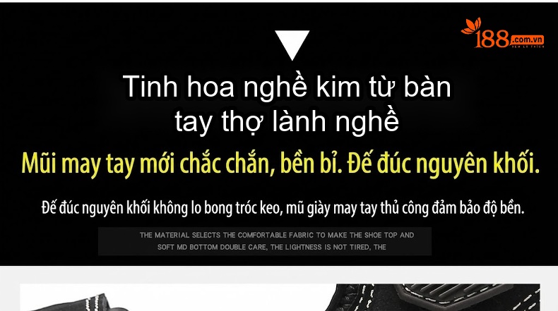 Dép Sandal Nam Xỏ Ngón Da Mờ Quai Dán Chiều Cao Đế Khoảng 3cm Màu Đen, Nâu, Xám, Rêu... chi tiết 3
