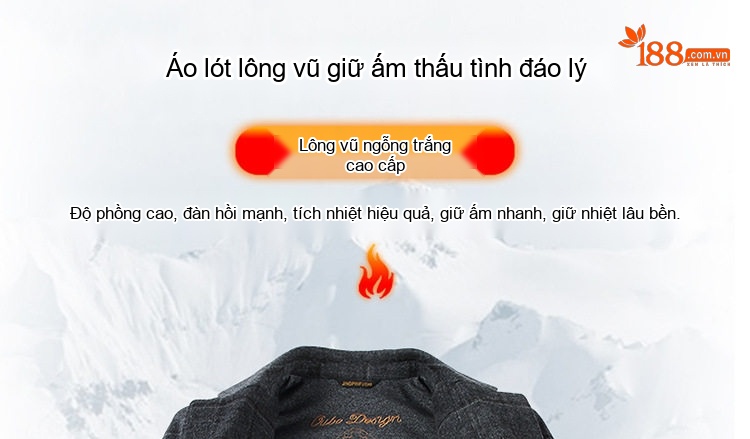 Áo Khoác Dạ Nam Hai Mặt Lông Cừu Dáng Dài Trung Niên Phong Cách Công Sở Màu Xám chi tiết 3