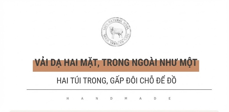 Áo Khoác Dạ Nam Trung Niên Dáng Dài Vừa Vải Len Hai Mặt Màu Xám, Đen, Xanh Navy chi tiết 10