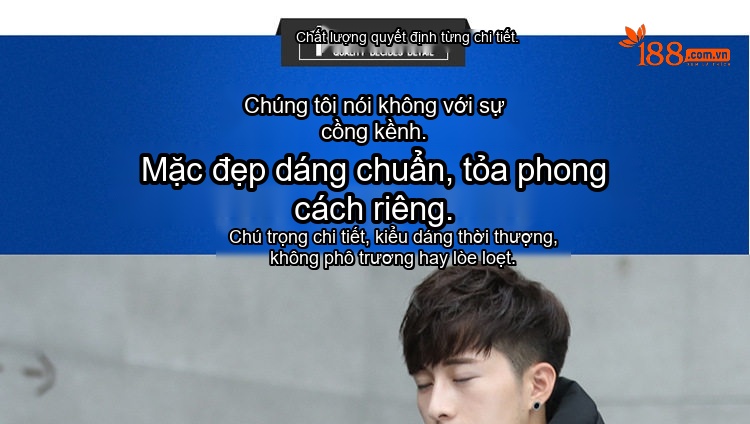 Áo Khoác Nam Phao Dáng Dài Có Mũ Trùm Đầu Dày Dặn Giữ Ấm Màu Đen, Xanh Navy, Xanh Rêu chi tiết 4