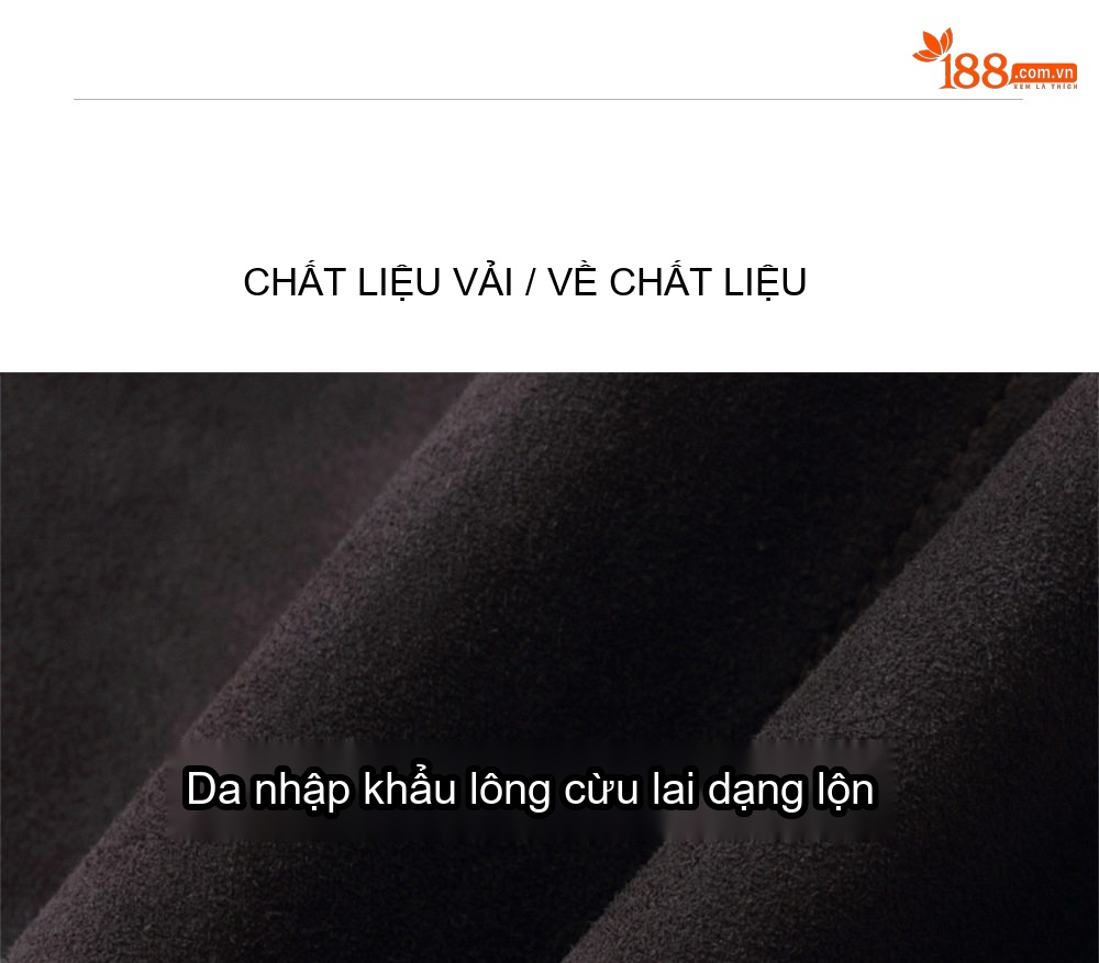 Áo Khoác Bomber Nam Da Thật Da Lộn Lót Lông Vũ Phong Cách Cổ Điển Màu Đen chi tiết 2