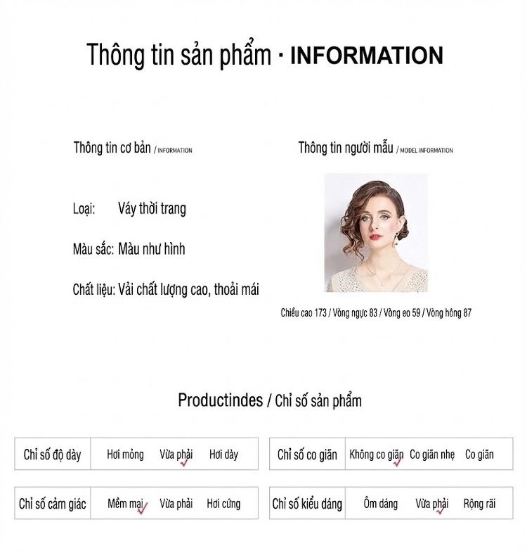 Váy liền thân Nữ Mùa Hè 2024 Phong Cách Tiểu Thư Nhẹ Nhàng Đính Hoa Kim Loại, Đá Nóng, Lưới Màu Kem chi tiết 11