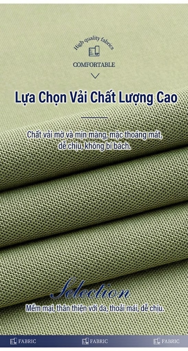 Áo Polo Nam Sợi Sữa Cộc Tay Dáng Rộng Thoải Mái Màu Xanh Lá, Trắng, Vàng, Đen... chi tiết 8