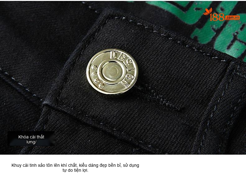 Quần Dài Nam Cotton Co Giãn Chống Thấm Nước Chống Bám Bẩn Chống Phai Màu Dáng Suông Màu Đen, Trắng chi tiết 22