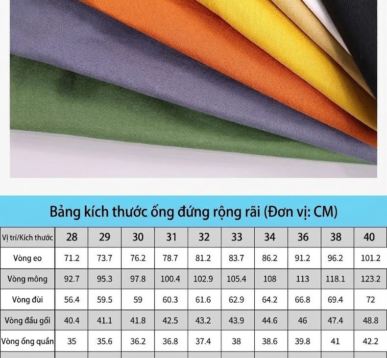 Quần Dài Nam Cotton Co Giãn 7 Màu Ống Đứng Thoải Mái chi tiết 7