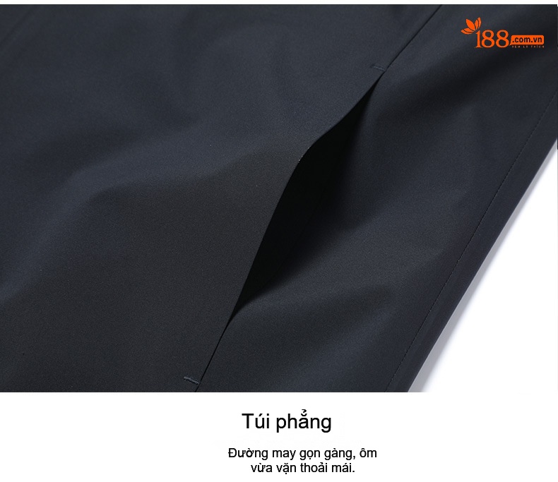 Áo Khoác Nam Dáng Xuông Áo Dệt Kim Polyester Chống Thấm Nước Màu Nâu chi tiết 25