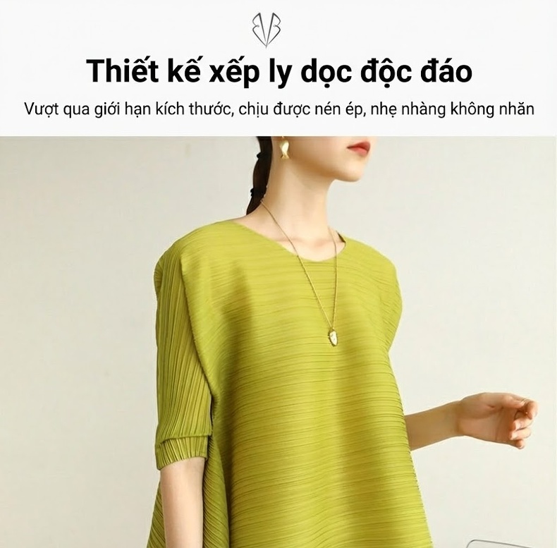 Áo Thun Nữ Dáng Rộng Xếp Ly Thiết Kế Bất Đối Xứng Phong Cách Thời Trang Màu Xanh Lam, Kem, Vàng, Be... chi tiết 1