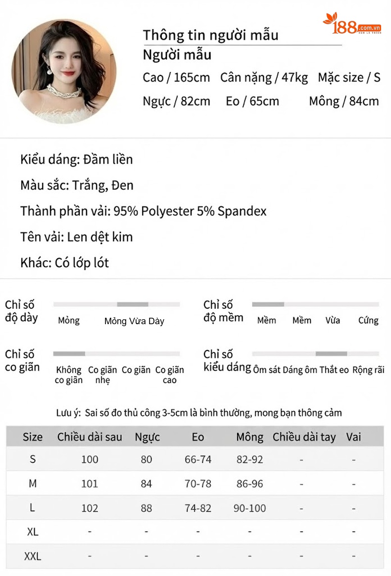 Váy Dạ Hội Nữ Hở Vai Đính Lông Ôm Body Màu Đen, Trắng chi tiết 2