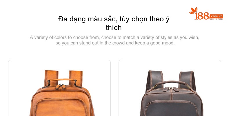Balo Du Lịch Da Bò MASIWEI, Balo Laptop Da Thật Phong Cách Retro Màu Nâu chi tiết 21