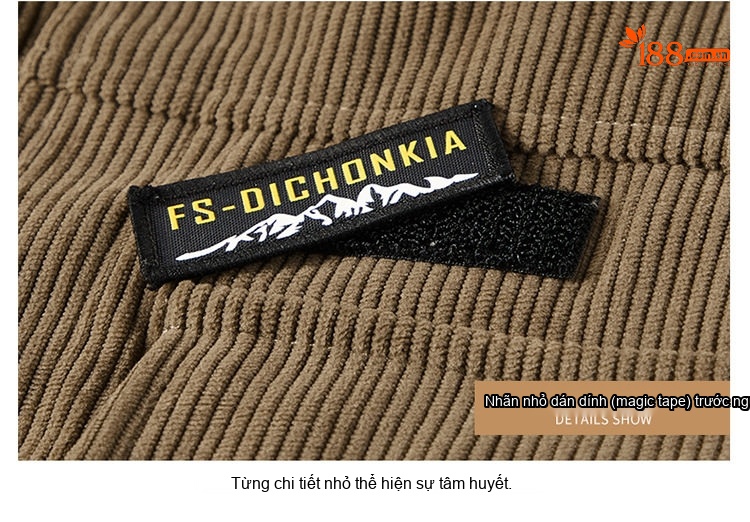 Áo Khoác Nam Cotton Lót Lông Cừu Non Cổ Lông Rộng Dáng Rộng Màu Đen, Nâu, Xanh... chi tiết 37