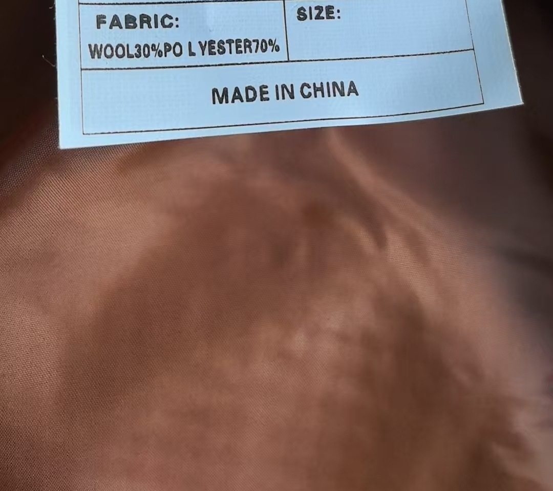 Áo Khoác Dạ Nam Lông Cừu Hai Cổ Áo Dáng Ôm Chống Lạnh Màu Đen, Nâu, Xám, Xanh Navy chi tiết 32