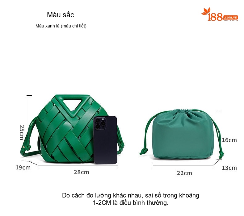 Túi Xách Tay Nữ Sức Chứa Lớn Quai Tam Giác Bện Dạng Lưới Dự Tiệc Màu Pastel, Đen, Đỏ Rượu Vang, Vàng chi tiết 10