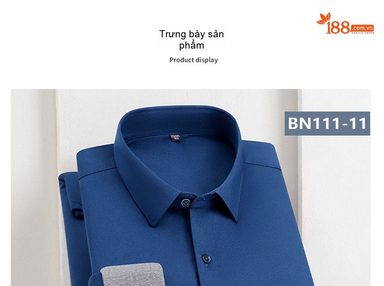 Áo Sơ Mi Nam Lót Lông Nhung Dày Dặn Giữ Ấm Màu Xanh Dương, Đỏ Tía, Xám, Xanh Lá... chi tiết 11