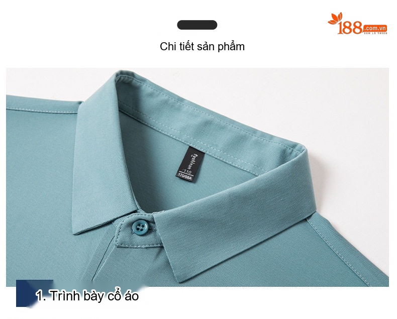 Áo Polo Nam Lụa Tơ Tằm Mùa Hè Form Rộng Thoải Mái Màu Xanh, Xanh Navy, Đen chi tiết 21
