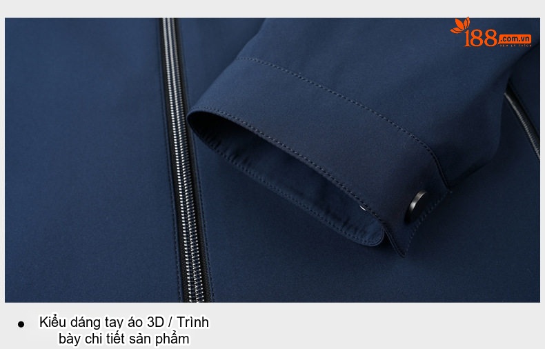 Áo Khoác Nam Mỏng Dáng Suông Cổ Bẻ Màu Đen, Xám, Xanh Navy chi tiết 40