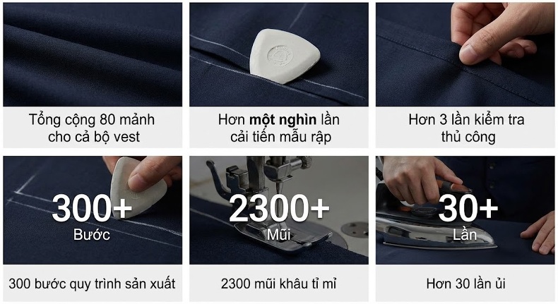 Áo Vest Nam Kẻ Sọc Co Giãn Phong Cách Hàn Quốc Màu Xám chi tiết 2