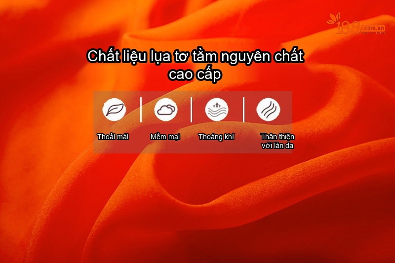 Váy Maxi Lụa Tơ Tằm Đi Biển Mùa Hè Thắt Eo Màu Cam, Trắng chi tiết 2