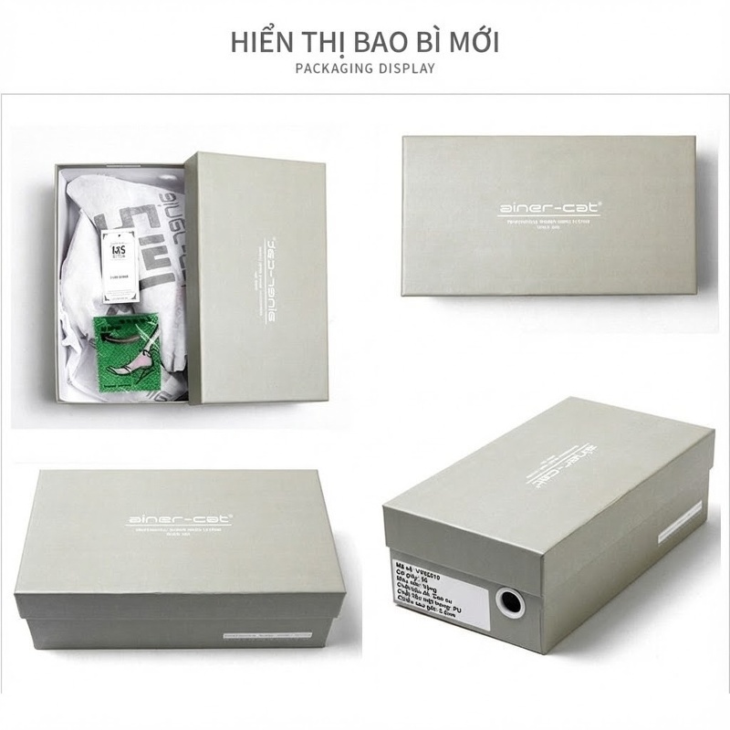 Giày Cao Gót Nữ Mũi Nhọn Kim Tuyến Chiều Cao Đế 8cm Màu Vàng Gold chi tiết 29