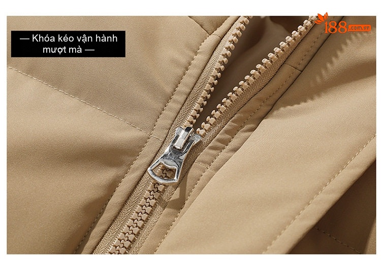 Áo Khoác Cotton Nam Nữ Dáng Rộng Cổ Trụ Chống Thấm Nước Mùa Đông Màu Xám Đậm, Tím, Đỏ, Xanh Lá... chi tiết 58