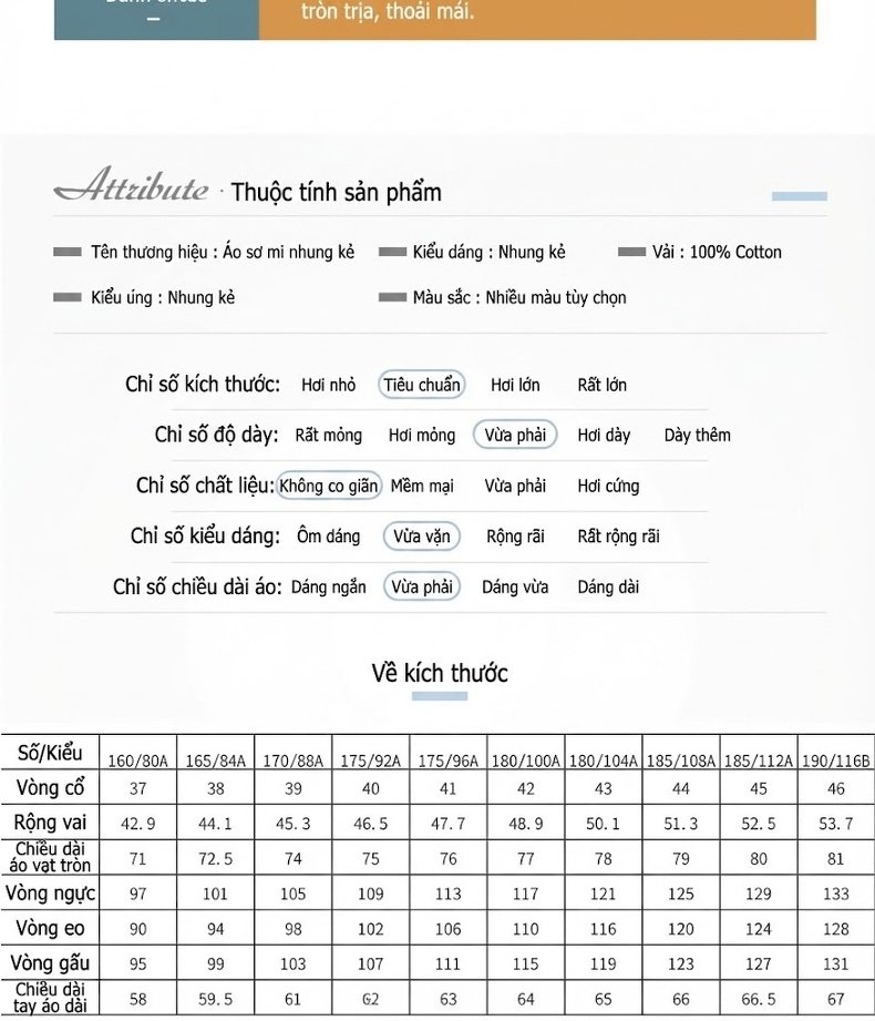 Áo Sơ Mi Nam Tay Dài Cotton Đũi Mỏng Màu Vàng, Xám, Xanh Dương, Đỏ... chi tiết 9