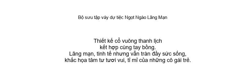 Váy Dự Tiệc Nữ Lụa Satin Cổ chữ Vuông Tay Phồng dáng chữ A Màu Đỏ chi tiết 7