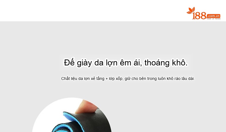 Giày Lười Nam Da Bò Brogue Có Tua Rua Chiều Cao Đế Khoảng 3cm Màu Đen, Nâu chi tiết 9