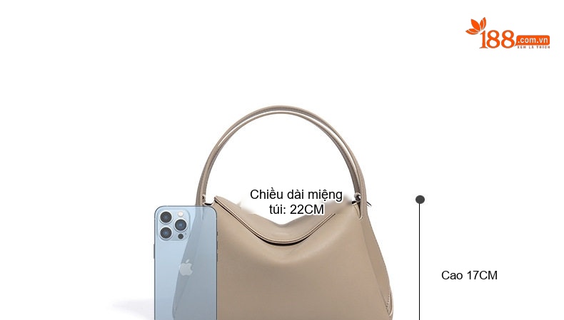 Túi Xách Tay Nữ Thiết Kế Độc Đáo Kiểu Gối Da Bóng Đeo Vai, Đeo Chéo Công Sở Màu Trắng, Be, Đen chi tiết 29