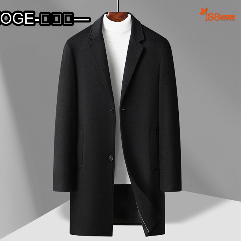 Áo Khoác Dạ Nam Dáng Dài Vừa Cổ chữ Vest Cài Nút Phong Cách Tối Giản Màu Đen, Xám, Nâu