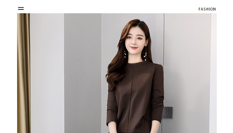 Váy Dài Tay Nữ Bộ Hai Món Phong Cách Quý Cô Màu Xám, Nâu, Đen, Xanh Navy chi tiết 16
