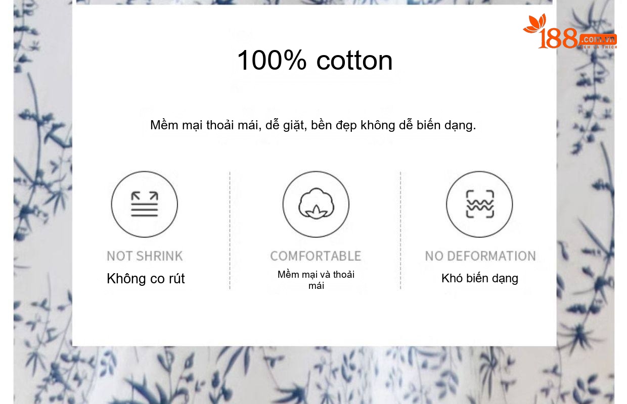 Váy liền thân Nữ In Họa Tiết Gốm Sứ Xanh, Eo Cao, Dáng Dài chi tiết 4