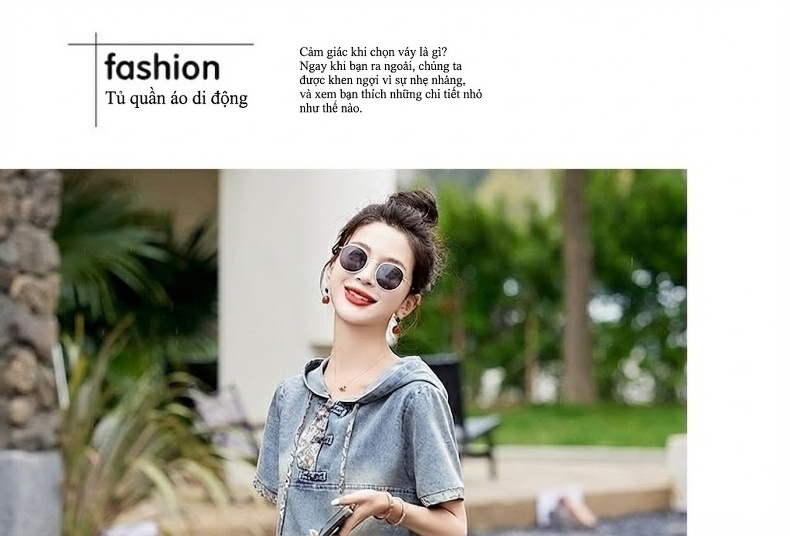 Set Bộ Quần Áo Nữ Phong Cách Trung Hoa Cổ Điển Áo Hoodie Tay Ngắn Chân Váy Jean Dáng Dài Thêu Họa Tiết chi tiết 22