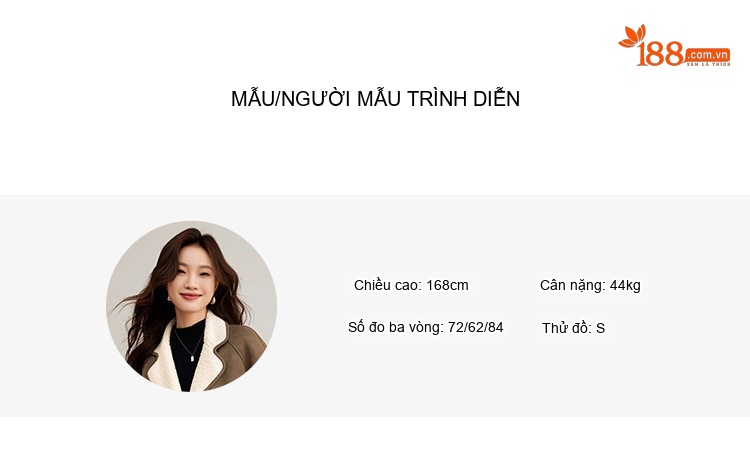 Áo Khoác Nữ Da Lộn Lông Cừu Non Dày Dặn Giữ Ấm Phong Cách Thời Trang Màu Nâu chi tiết 9