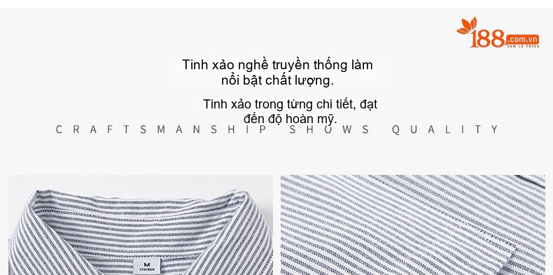 Áo Sơ Mi Nam Dài Tay Kẻ Sọc Cổ Bẻ Phong Cách Casual chi tiết 3