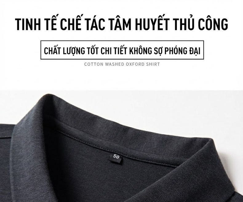 Áo Thun Polo Nam Lông Cừu Tay Dài Khóa Kéo Phong Cách Doanh Nhân Màu Đen, Xanh Navy, Nâu, Đỏ Rượu Vang... chi tiết 3