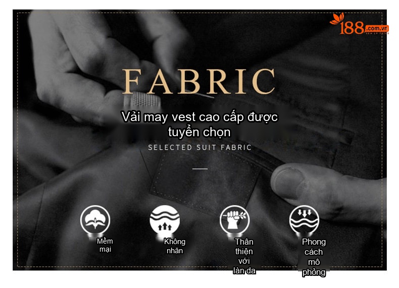 Bộ Vest Nam Cao Cấp 3 Món Phong Cách Doanh Nhân Lịch Lãm Màu Xám chi tiết 8