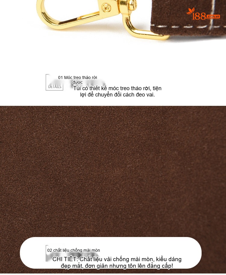 Túi Tote Nữ Da Mờ Phong Cách Retro Châu Âu, Túi Đeo Vai, Túi Xách Tay Công Sở Màu Đỏ, Nâu, Xám, Đen chi tiết 27