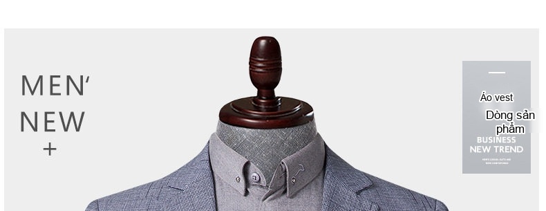 Áo Vest Nam Phong Cách Hàn Quốc Mỏng Nhẹ Thời Trang Màu Xám Xanh chi tiết 1