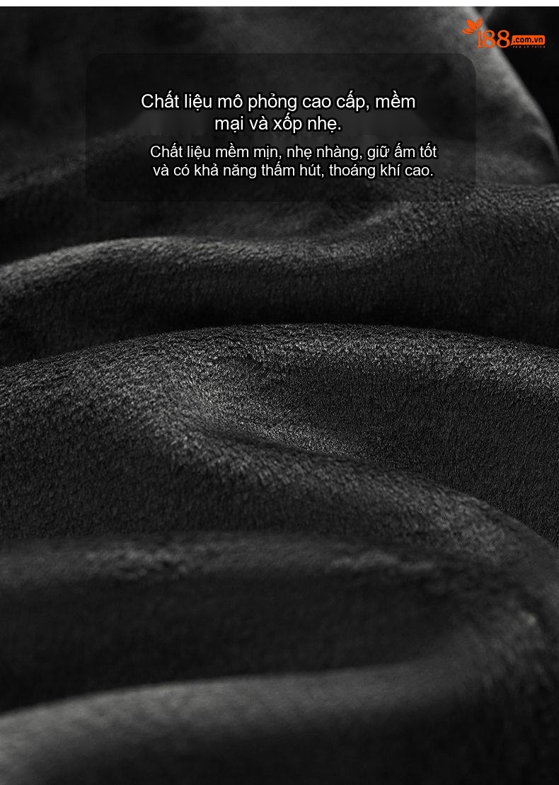 Áo Polo Nam Tay Dài Cotton Lót Lông Cừu Màu Xanh Dương, Xanh Navy, Kem, Xanh Lá chi tiết 4