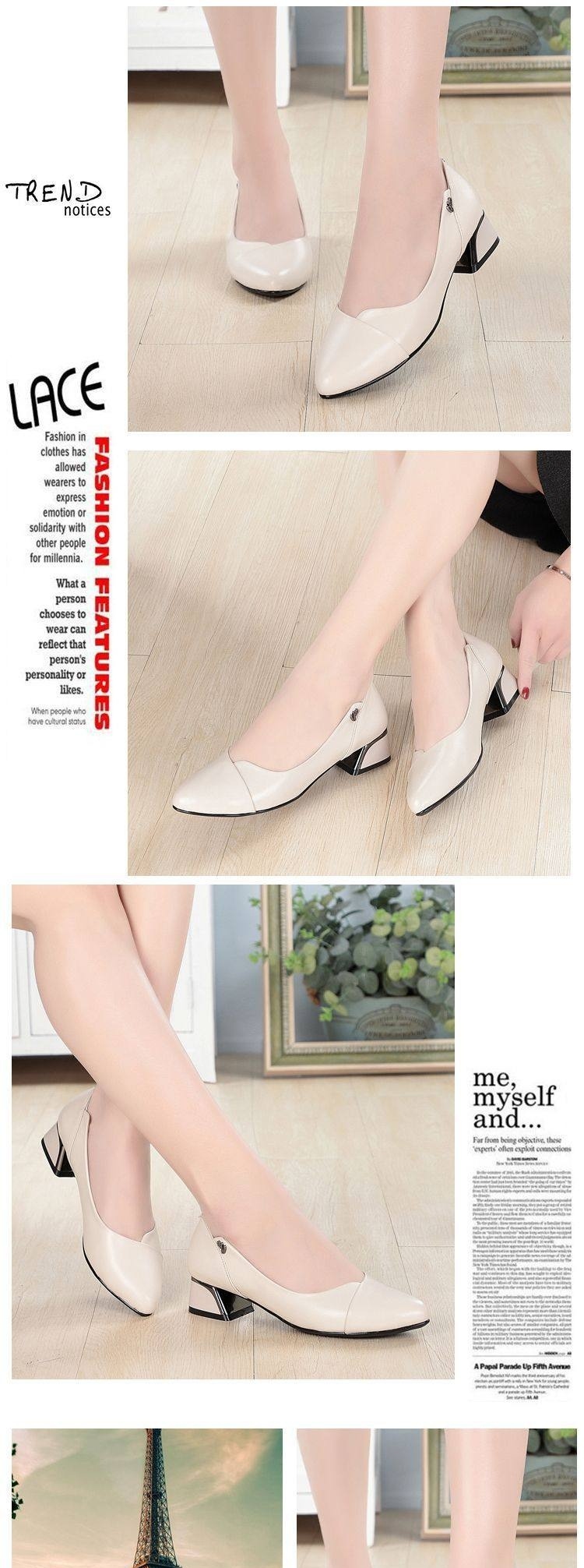 Giày Búp Bê Nữ Da Thật Chiều Cao Đế Khoảng 3cm Màu Đen, Xám, Đỏ, Kem chi tiết 10