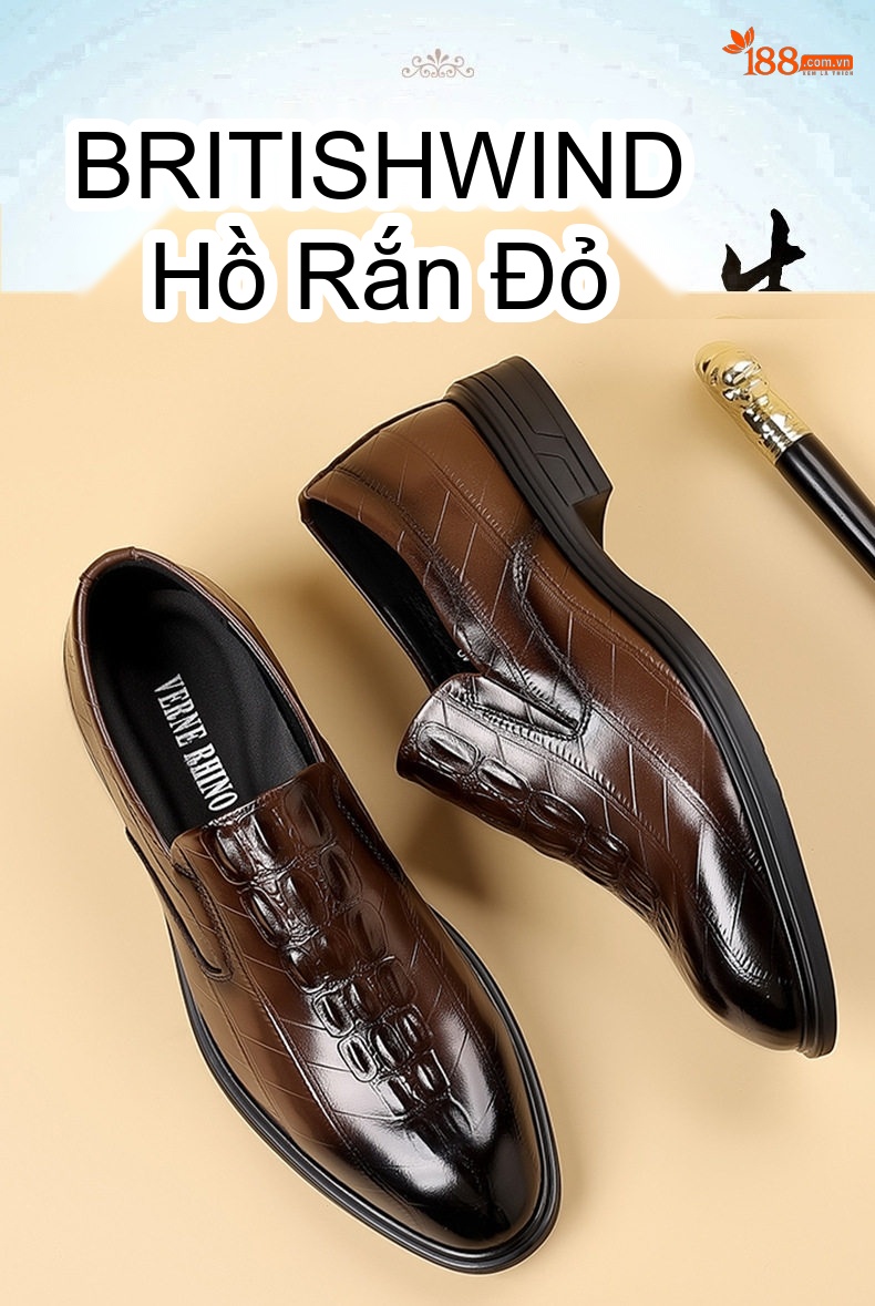 Giày Lười Nam Da Bò Mềm Mại Chiều Cao Đế Khoảng 3cm Màu Đen, Nâu chi tiết 1