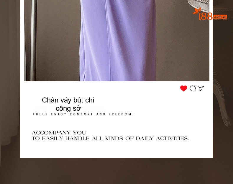 Váy Dài Tay Dáng Vest Cổ chữ V Chít Eo Phong Cách Quý Cô Màu Be, Đen, Đỏ, Tím chi tiết 6