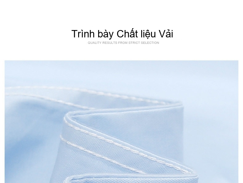 Áo Sơ Mi Dài Tay Nam Cotton Chống Nhăn Ôm Dáng Màu Trắng, Xanh chi tiết 2