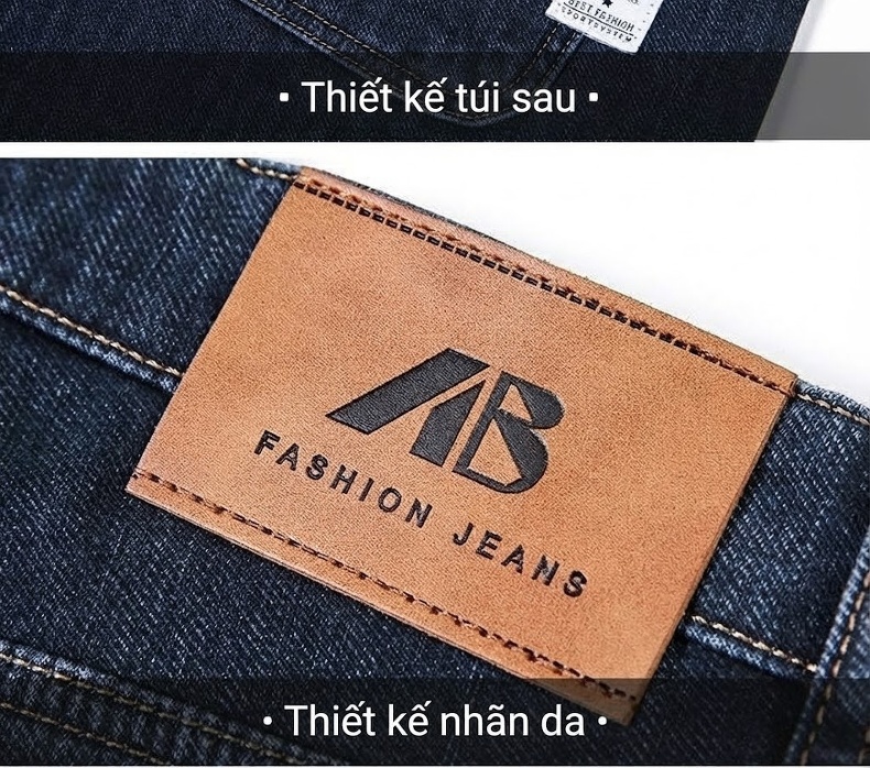 Quần Jean Nam Ống Đứng Lót Lông Dày Dặn Màu Đen Xám chi tiết 25