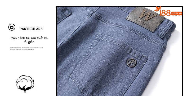 Quần Dài Nam Cotton Thun Co Giãn Dáng Suông Rộng Phong Cách Công Sở Màu Đen, Xám, Nâu, Xanh chi tiết 8