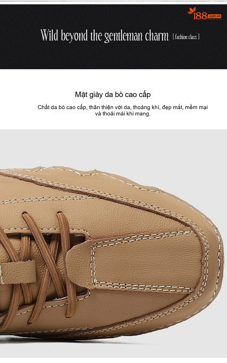 Giày Martin Cao Cổ Nam Nữ Da Bò Lót Lông Chiều Cao Đế Khoảng 3cm Màu Nâu, Đen, Kem chi tiết 7
