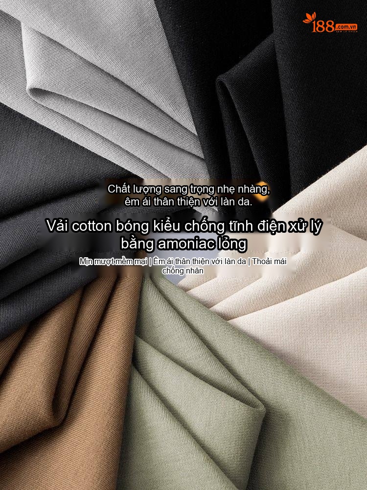 Áo Thun Dài Tay Nam Cổ Lọ Vải Cotton Thoáng Khí Giữ Ấm Mùa Thu Đông Màu Đen, Trắng, Nâu, Xám...